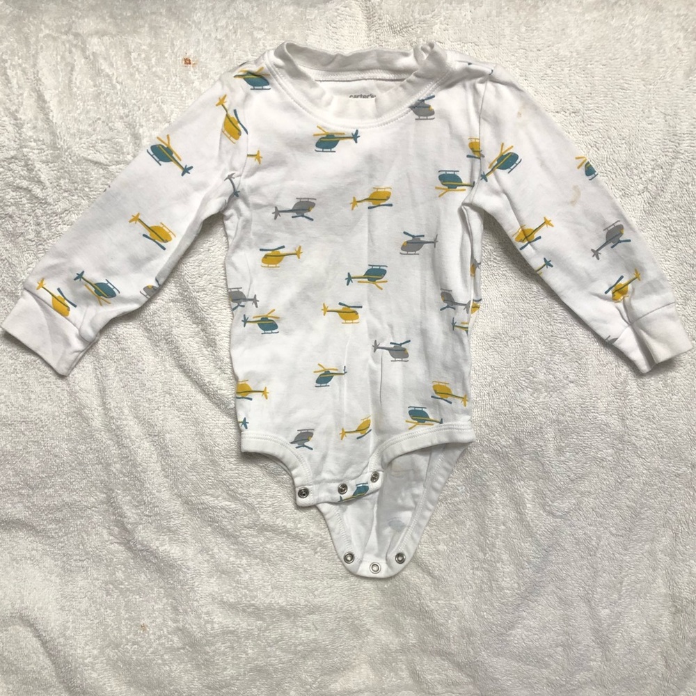 Carter’s onesie helicopter 🚁
